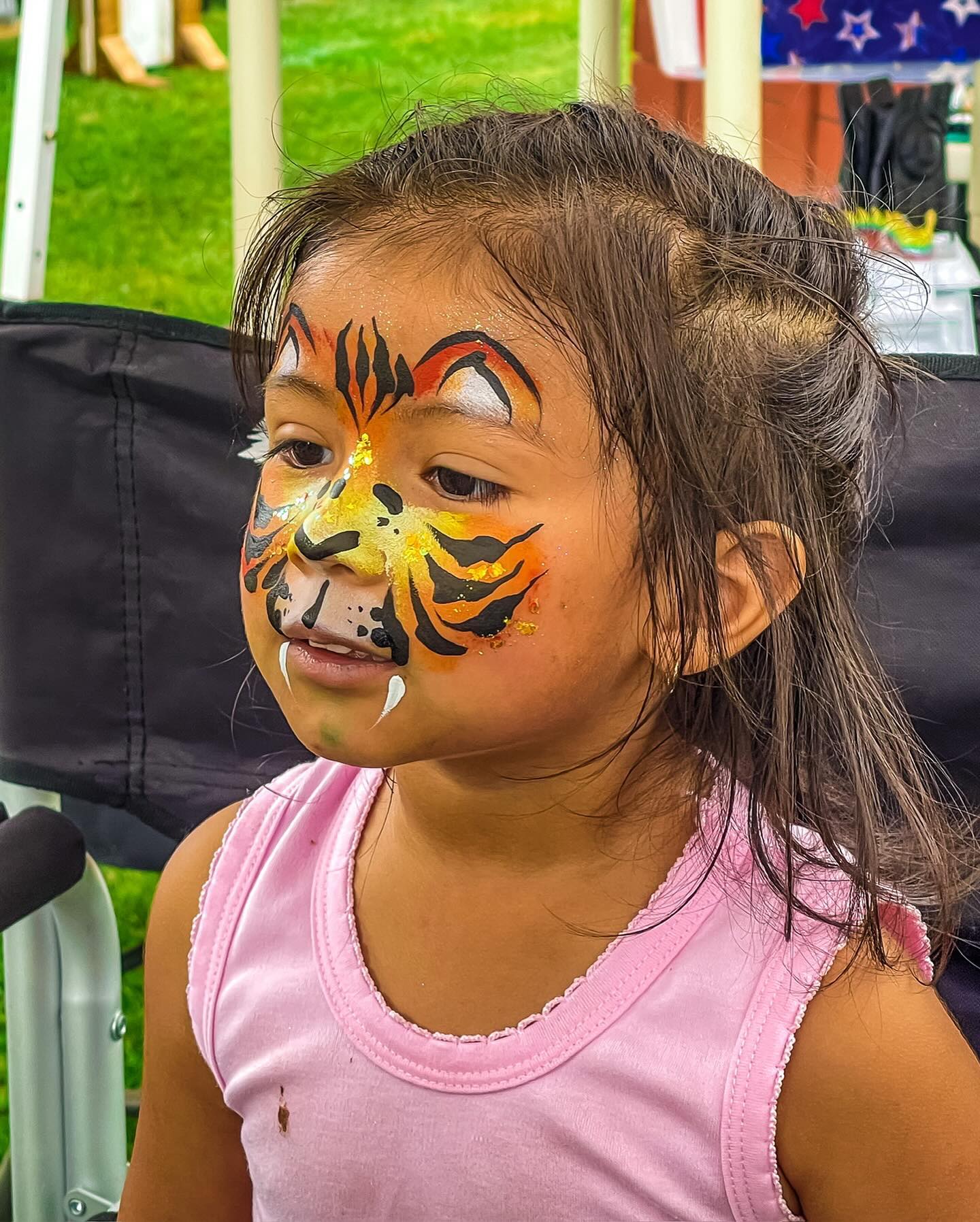 Photo Gallery of face painting children's faces by Over the Moon Face Painting